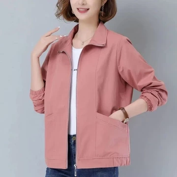 Bộ sưu tập nữ lót thời trang mùa xuân thu [Quần áo nữ Áo khoác ngắn mùa xuân thu phong cách mới] Size lớn Áo khoác dáng rộng phiên bản Hàn Quốc21342024