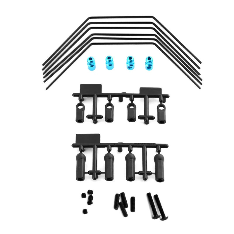 Bộ ổn định thanh chống lật phía trước phía sau Bộ ổn định 3 độ cứng 54514 cho Tamiya XV01 XV01T PRO FF04 EVO 1 / 10 RC Nâng cấp xe