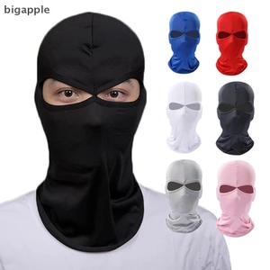Bigapple 2 Lỗ Balaclava Mặt nạ xe máy Moto Mũ bảo hiểm Hood Trượt tuyết Cổ Full Face Mask Chống gió Mặt nạ Biker Nam RDG