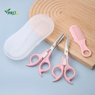 Mntt 3 Bộ Kéo Cắt Tóc Bằng Thép Không Gỉ Di Động Cho Bé