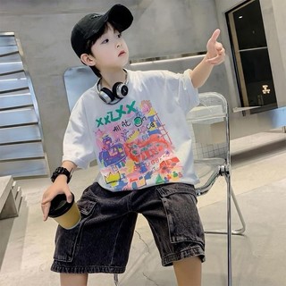 AP36 Áo Phông Cho Bé 11-36kg,XXZXX Chất Áo Cotton Mềm Mát Dễ Chịu Thoải Mai