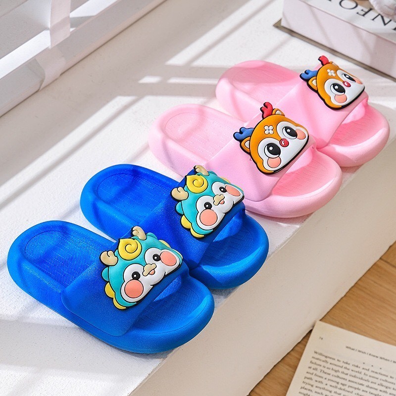 dép lê nhựa cho bé gái bé trai đi mưa hình xinh xắn đi biển mùa hè êm chân chống trượt mẫu mới 023 ( ảnh thật )
