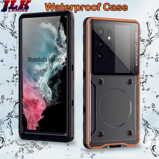 ốp ip 17 promax lưng s25 fe chống nước IP68 Underwater Chống thấm 6.9 inche Universal Waterproof Phone Case Cover for iPhone 16 15 Pro Max Note 13 S24 Ultra etc All CellPhone for Swim/Diving/Snorkeling/Seafrog