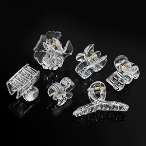 Ziyulinyuk Acrylic Trong Suốt Móng Vuốt Nhựa Trong Suốt Kẹp Tóc Trống Đế Kẹp Tóc Cho DIY Trang Sức Làm Thời Trang Bé Gái Phụ Kiện Tóc EN