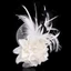 Mũ Fascinator GAVESTO, Băng đô tiệc trà nhiều màu lông vũ, Phụ kiện tóc hình hoa mô phỏng thời trang