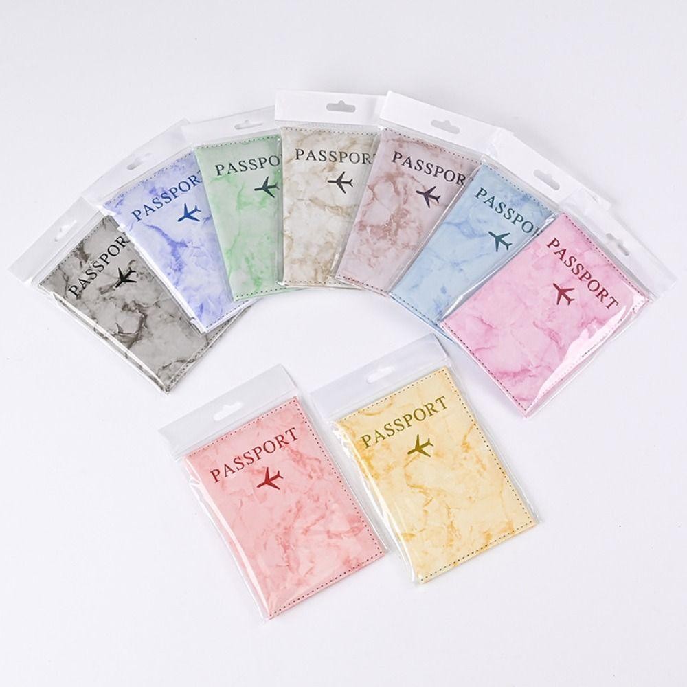 Hộp đựng hộ chiếu CPINCP, Vỏ hộ chiếu bằng da PU họa tiết đá cẩm thạch, Thẻ tín dụng tài liệu nhiều thẻ chống nước thời trang dành cho nữ và nam giới