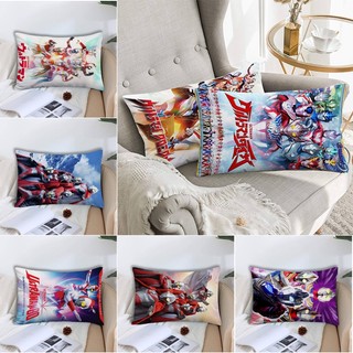Ultraman Gối Một Mặt In Hình Chữ Nhật Polyester Gối Phòng Ngủ Sofa Nhà Trang Trí Gối