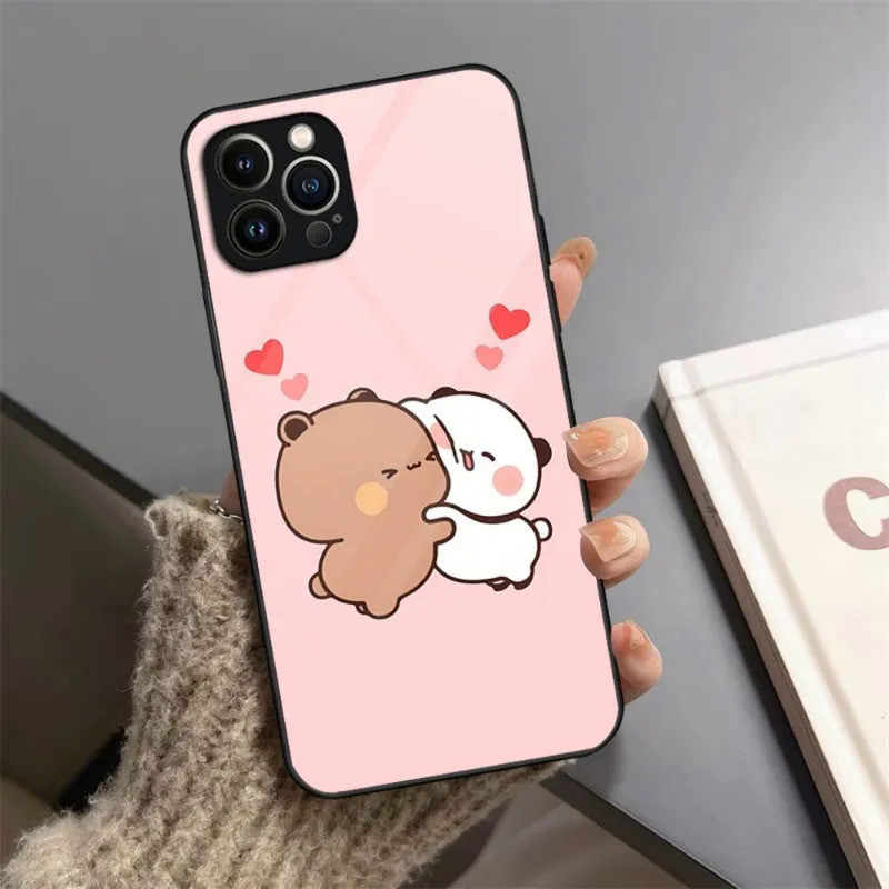 BK-1 Dễ Thương BuBu DuDu Ốp Lưng Điện Thoại Kính Cường Lực Cho IPhone 17,15 14 11 12 13 Pro XS Max Plus Mini X XR 8 7 6s SE2020 Cover 0728