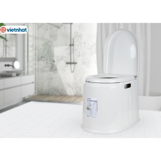 Bô vệ sinh, bô di động cho người già, người bệnh, bà bầu cao cấp nhựa Việt Nhật 5459