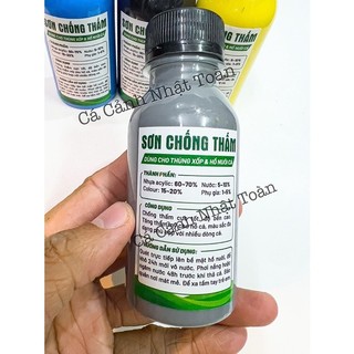 Sơn chống thấm cho thùng xốp (nuôi cá cảnh) (100ml, 200ml, 300ml, 500ml)