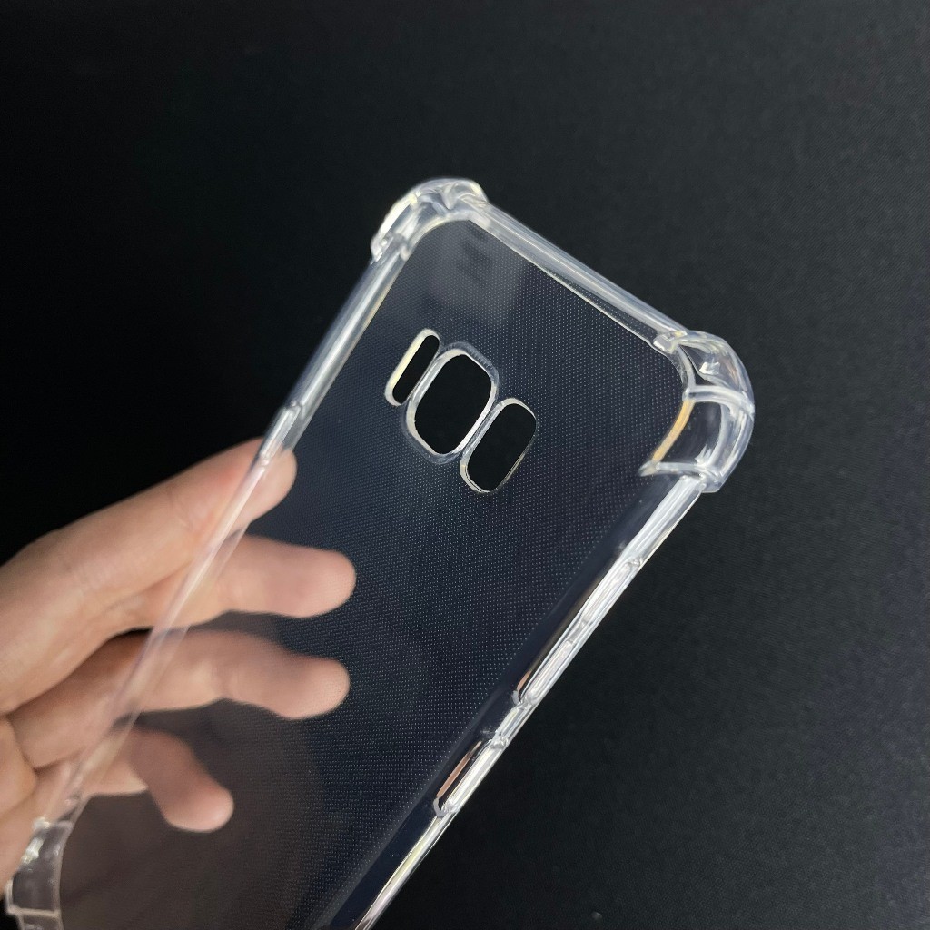 Ốp lưng Samsung S8 Plus / S8 / S8+ silicon trong suốt dẻo cao cấp chống sốc viền vuông bảo vệ cam
