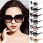 Kính râm cỡ lớn RTJIFSS, Kính râm hình vuông dành cho nữ, Kính râm hình elip thời trang UV 400 dành cho người lái xe dành cho nữ và nam giới