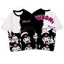 YB1 Sanrio Kuromi Cosplay Vải Hoạt Hình 3D Mùa Hè Áo Thun Cho Trẻ Em Người Lớn Anime Tay Ngắn Top BY1