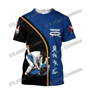 Tùy Chỉnh Tên Muay Thái & Karate & Đấu Vật 3D In Áo Thun Nam Mùa Hè Casual Unisex Áo Cho Võ Thuật Người Yêu TTD28