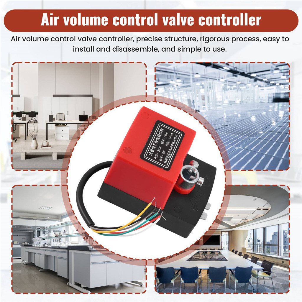 Van giảm chấn không khí Ac220V Ống dẫn điện Thiết bị truyền động giảm chấn điện cho van thông gió có phản hồi tín hiệu