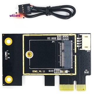 Thẻ chuyển đổi thẻ mạng không dây NGFF M.2 sang PCIE Hỗ trợ thẻ mạng 7260 8265 1650 1675X AX200 AX210
