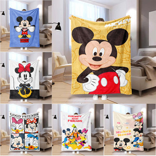 Chuột Mickey Flannel Chăn Một Mặt In Flannel Chăn Điều Hòa Không Khí Chăn Văn Phòng Ngủ Chăn Quà Tặng Thiết Thực Cho Gia Đình