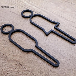 Gcdhome Acrylic Nhà Vệ Sinh Ký Tấm Tùy Chỉnh Cửa WC Dán Tường Nhãn Dán Đơn Giản Phòng Tắm Biển Hiệu Dành Cho Nam Nữ Vệ Sinh Chỉ Báo HOT