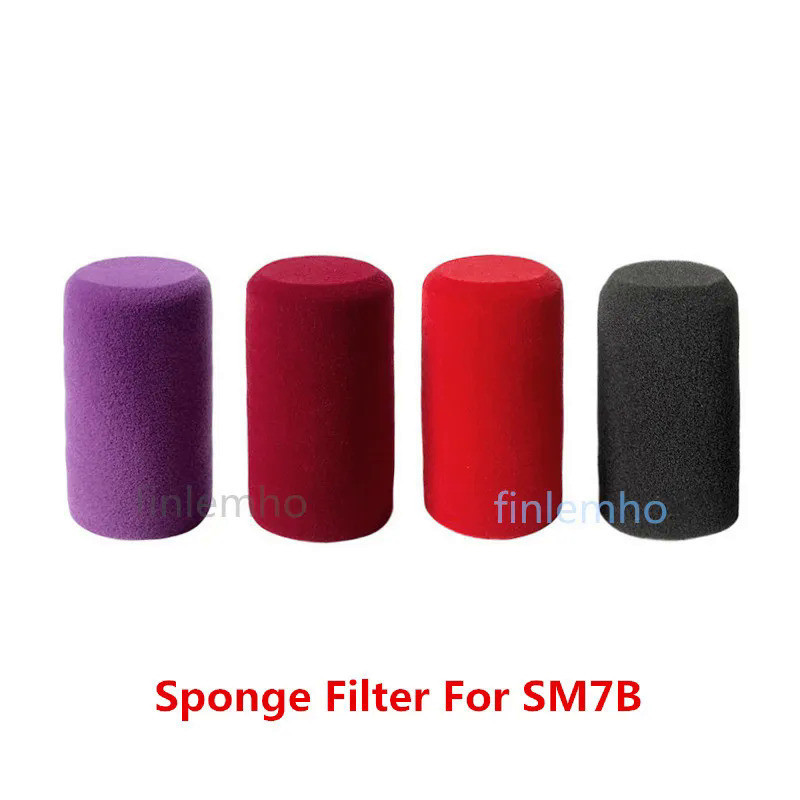 1 Bộ Lọc Bọt Biển Cho SM7B SR314 SM27 Micro Phòng Thu Âm Chuyên Nghiệp Phát Sóng 5 Màu Lá Chắn Gió Bao