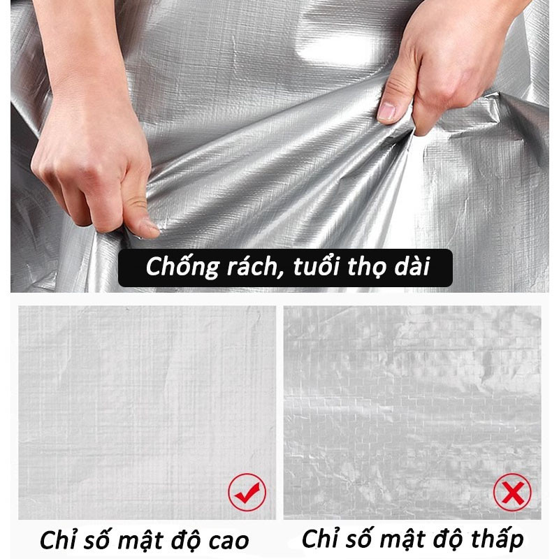 Bạt Che Nắng Mưa ，Bạt Nhựa Trong SuốtDày và chống mài mòn, kích thước đầy đủ