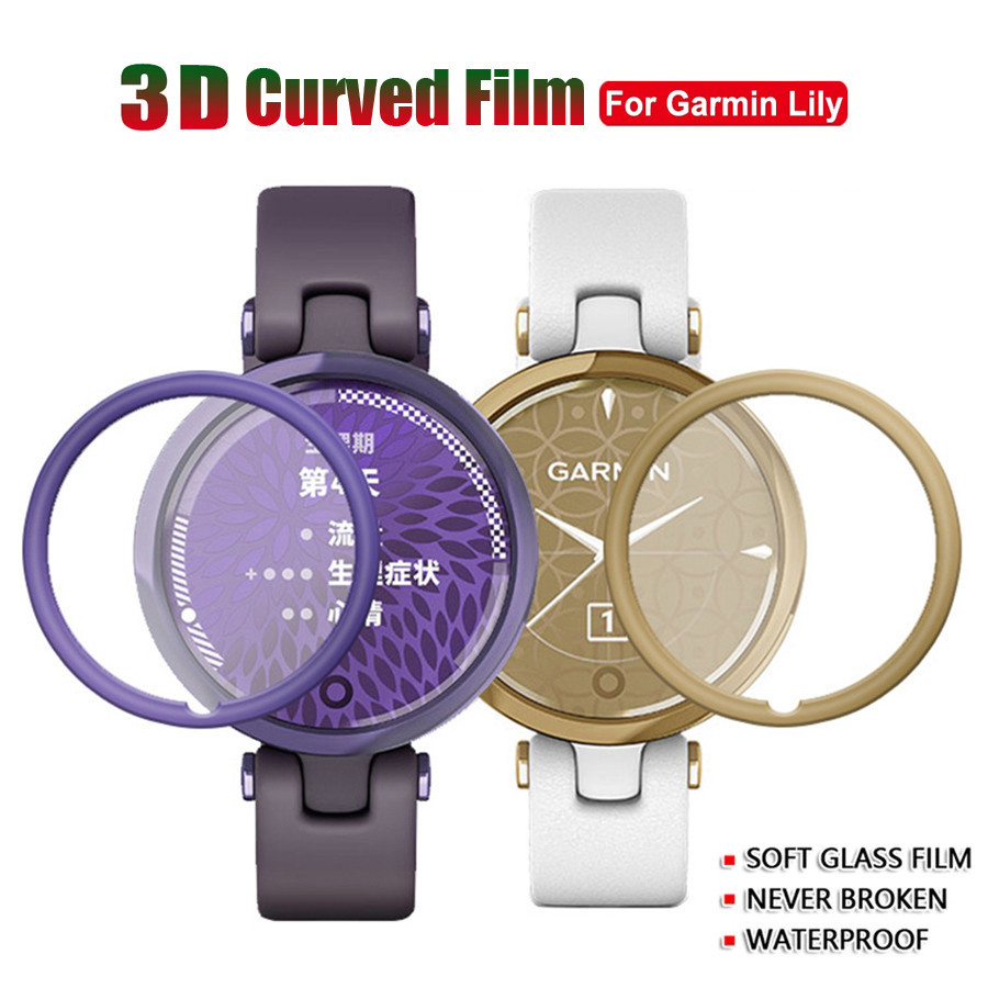Garminlily GarminLily2 1-3 Chiếc 999D Full Cover HD Kính Cường Lực Cho Garmin Lily 2 Chống Vân Tay Bảo Vệ Màn Hình Đồng Hồ Thông Minh Chống Cháy Nổ