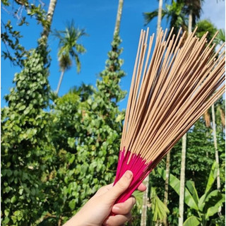 [MUA 1 TẶNG 1] Nhang Trầm Hương Sạch, Bó 1000 Que Nhang Chân Đỏ, Trầm Hương Nguyên Chất Dài 34 cm Cháy Lâu