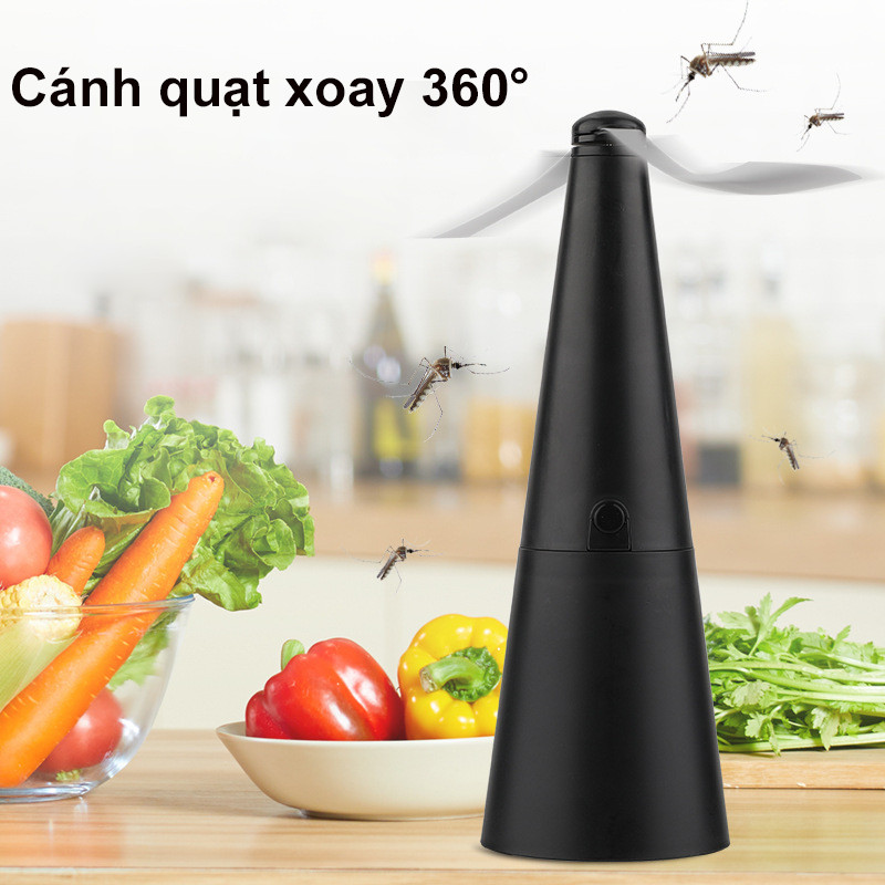 Quạt đuổi ruồi côn trùng, tự động máy diệt côn trùng,bẫy ruồi tự động,Máy đuổi ruồi cánh quạt đa chức năng ngoài trời
