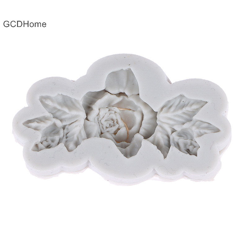 Gcdhome 1 Bó Hoa Silicon Mềm Khuôn Kẹo DIY Khuôn Làm Bánh Khuôn Máy Nướng Khuôn Nóng