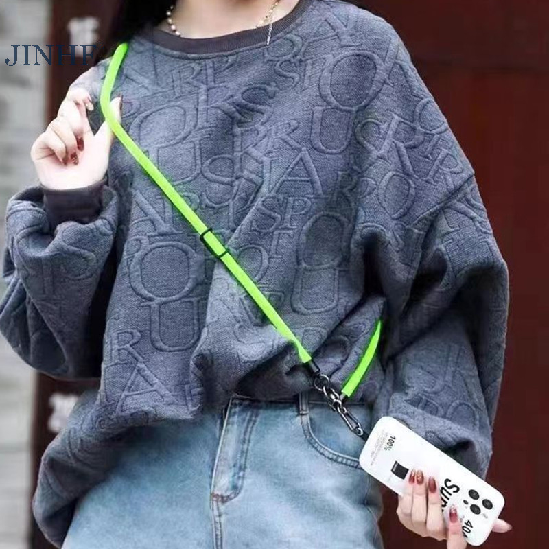 Jinhf Đa Năng 120CM Đeo Ngang Dây Đeo Dây Xích Cho Vỏ Điện Thoại Vỏ Thể Thao Leo Núi Nylon Nhiều Màu Sắc Dây Đơn HOT
