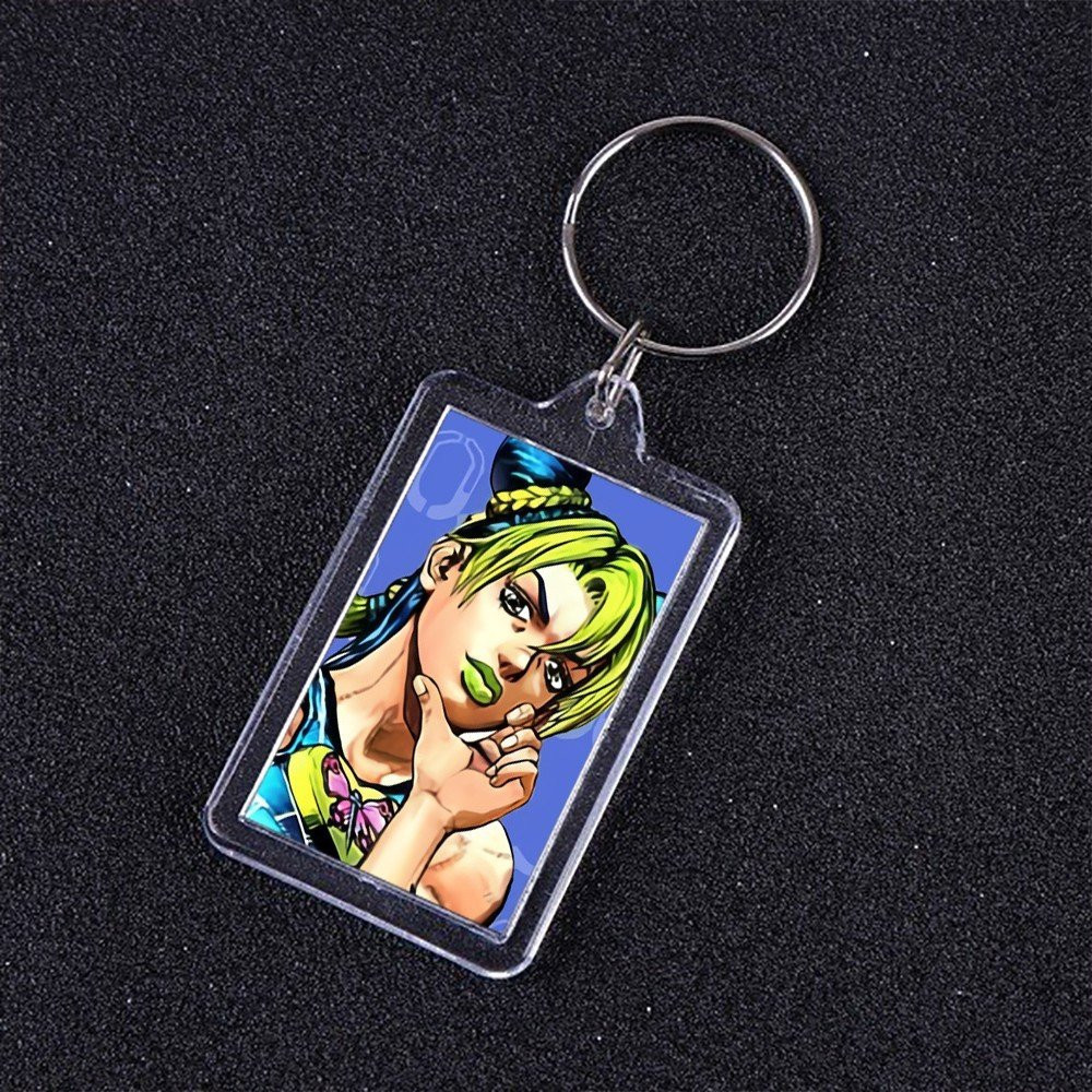 ( VUÔNG ) Móc khóa mica IN HÌNH JoJo's Bizarre Adventure Cuộc Phiêu Lưu Bí Ẩn anime chibi xinh xắn dễ thương