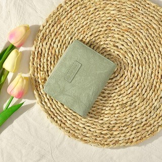 Ví dây kéo OAKANDME, Ví ngắn bằng da nhỏ, Quà tặng túi đựng tiền màu trơn dung tích lớn kiểu cổ điển