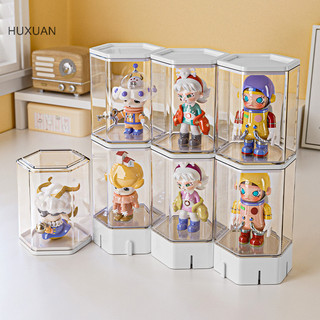 Huxuan Phim Hoạt Hình Hộp Bảo Quản Mô Hình Handmade Hộp Hiển Thị Chống Bụi Trong Suốt Giá Để Đồ RFT Đế Trưng Bày