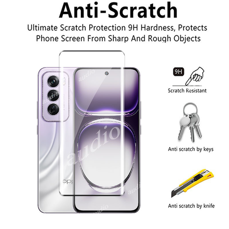 3d Hot Uốn Màn Hình Mặt Trước Bảo Vệ Cho Oppo Reno 12 Pro 12Pro 5G 2024 Kính Cường Lực Cho Oppo Reno12 Pro Reno12Pro 5G Màn Hình Chống Trầy Xước