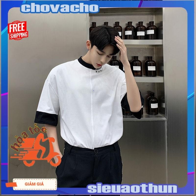 Áo thun Stee Mix khoen cổ CVC - Giá sỉ Unisex