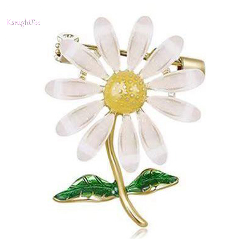 K2nightfee Men Sáng Tạo Hoa Cúc Trâm Pin Áo Bé Gái Hợp Kim Thổ Cẩm Pin Phụ Kiện Trang Sức Trâm Cài Ngày Lễ Quà Tặng Trang Sức VN