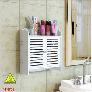 Tủ nhà tắm gỗ nhựa PVC 4TNT01 - VĐ Smart Furrniture NỘI THẤT LẮP RÁP VIENDONGADV