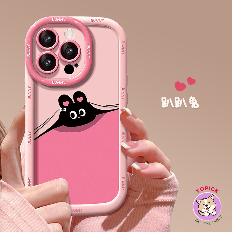 Thỏ Dễ Thương Cho iPhone 15 14 13 12 11 Pro Max X Xr Xs Max 7 8 Plus Vỏ Điện Thoại Nữ Hoạt Hình Mới Ốp Lưng Điện Thoại Quà Tặng