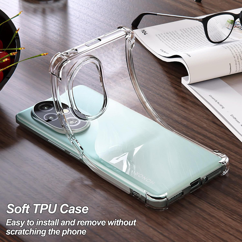 Dành Cho Honor 200 / 200 Pro 5G Mềm Chống Sốc Pha Lê Gel Trong Suốt TPU Chống Sốc