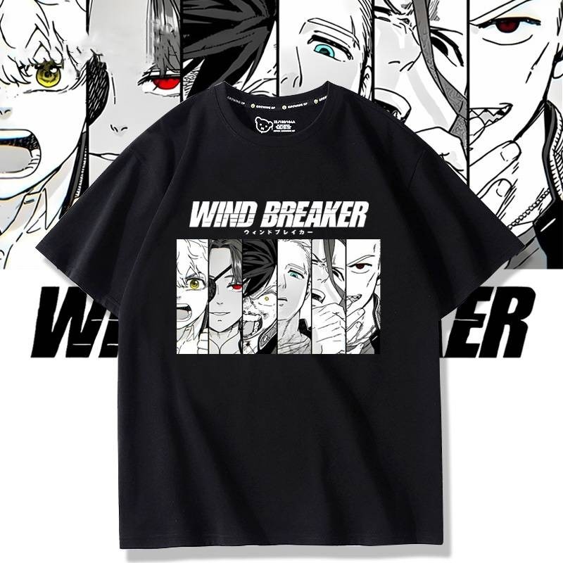 Wind Breaker Haruka Sakura Hajime Umemiya Cosplay Vải 3D Mùa Hè Áo Thun Anime Tay Ngắn