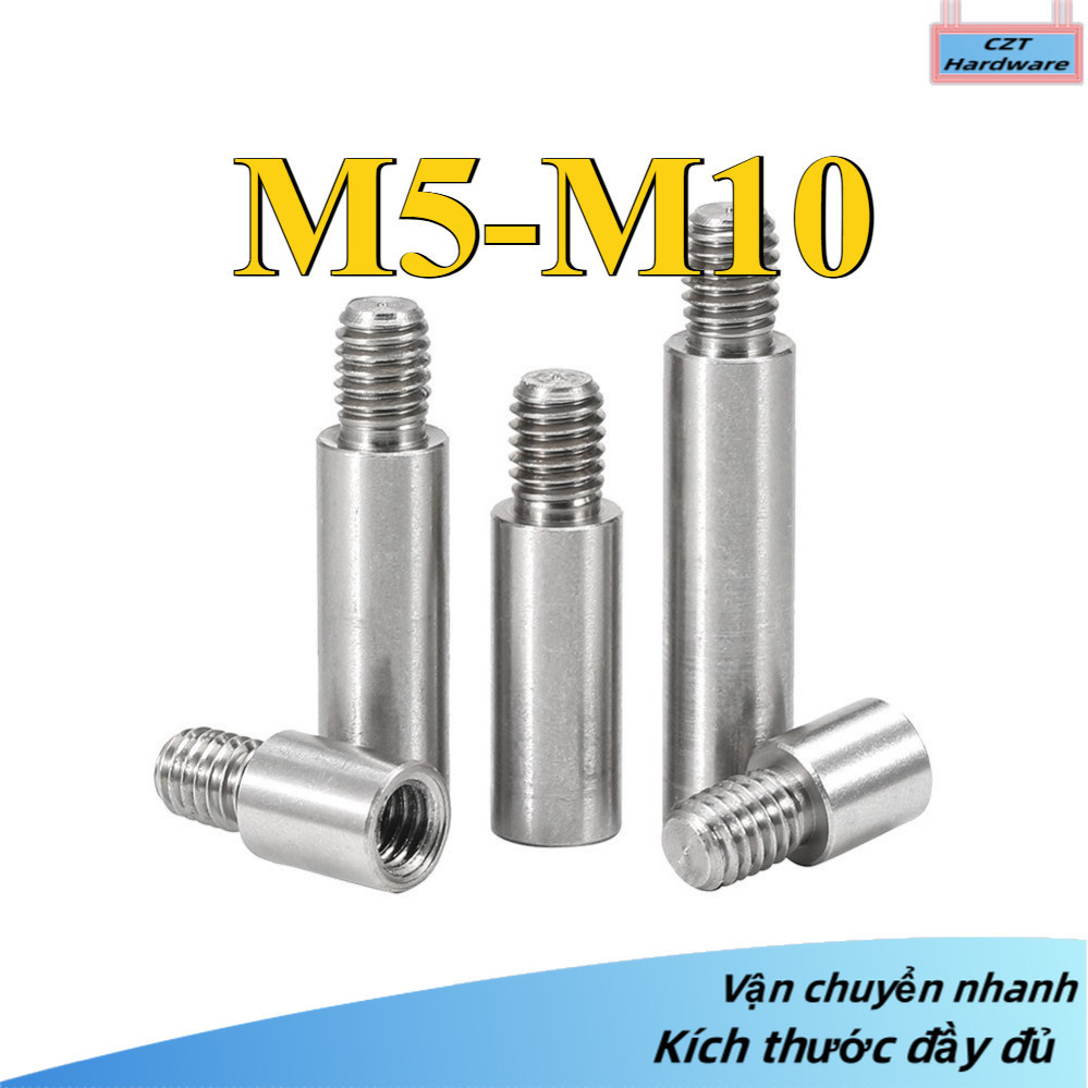 Trụ inox ，chân inox Đực Cái M5 / M6 / M8 / M10, Cái Cái,Cọc inox đỡ Ốc ...