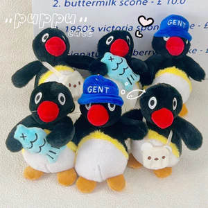 Dễ Thương Chim Cánh Cụt Sang Trọng Móc Khóa PINGU Móc Khóa Cho Bé Gái Quà Tặng Sáng Tạo Túi Đi Học Mặt Dây Chuyền
