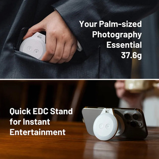 PGYTECH Đèn di động MagSafe Vòng từ tính Neo trực tiếp Selfie cầm tay Làm đẹp Mini