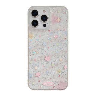 [Sheren] Ốp điện thoại iPhone hình ngôi sao màu hồng phong cách Hàn Quốc Thích hợp cho i16 15 14 13 12 11 pro max Vỏ bảo vệ chống sốc