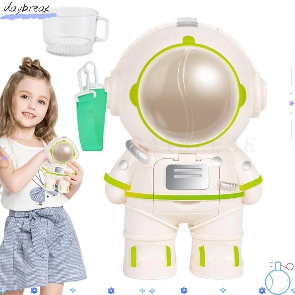 Bình Nước DAYBREAK, Có Cốc Nước Phi Hành Gia, Dây Đeo Mini Hồng Trắng Đồ Chơi Uống|Bé Trai Và Bé Gái