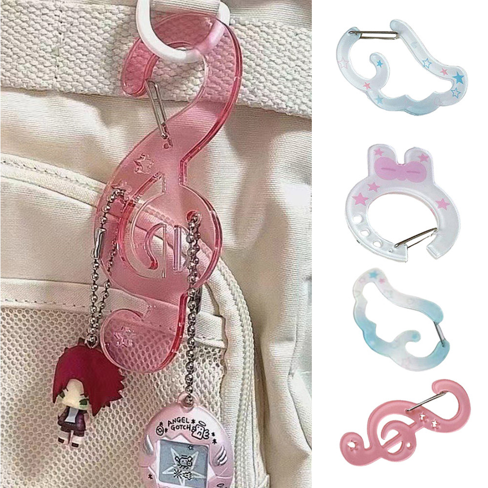 Móc Khóa Ba Lô Mặt Dây Chuyền Sổ Tay Trang Trí Quà Tặng Carabiner Túi Quyến Rũ Acrylic Minh Họa Nữ Trang Trí INS Ban Đầu Dễ Thương Lều Hàn Quốc