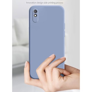 Thời Trang Mới Redmi 9A 9i 8A Vuông Ốp Lưng Khung Mỏng Mềm TPU Silicon Có Dây Đeo Tay Dây Đeo Cổ Tay