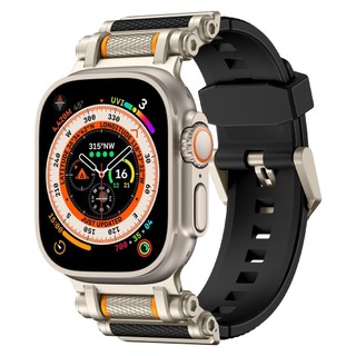 Dây đeo silicon kết nối bằng thép không gỉ chuyển cho Apple Watch Ultra 42 / 44 / 45 / 49 / 46mm i-watch Series Ultra11 / 10 / 9 / 8 / 7 / 6 / 5 / 4 / 3 / 2 / 1