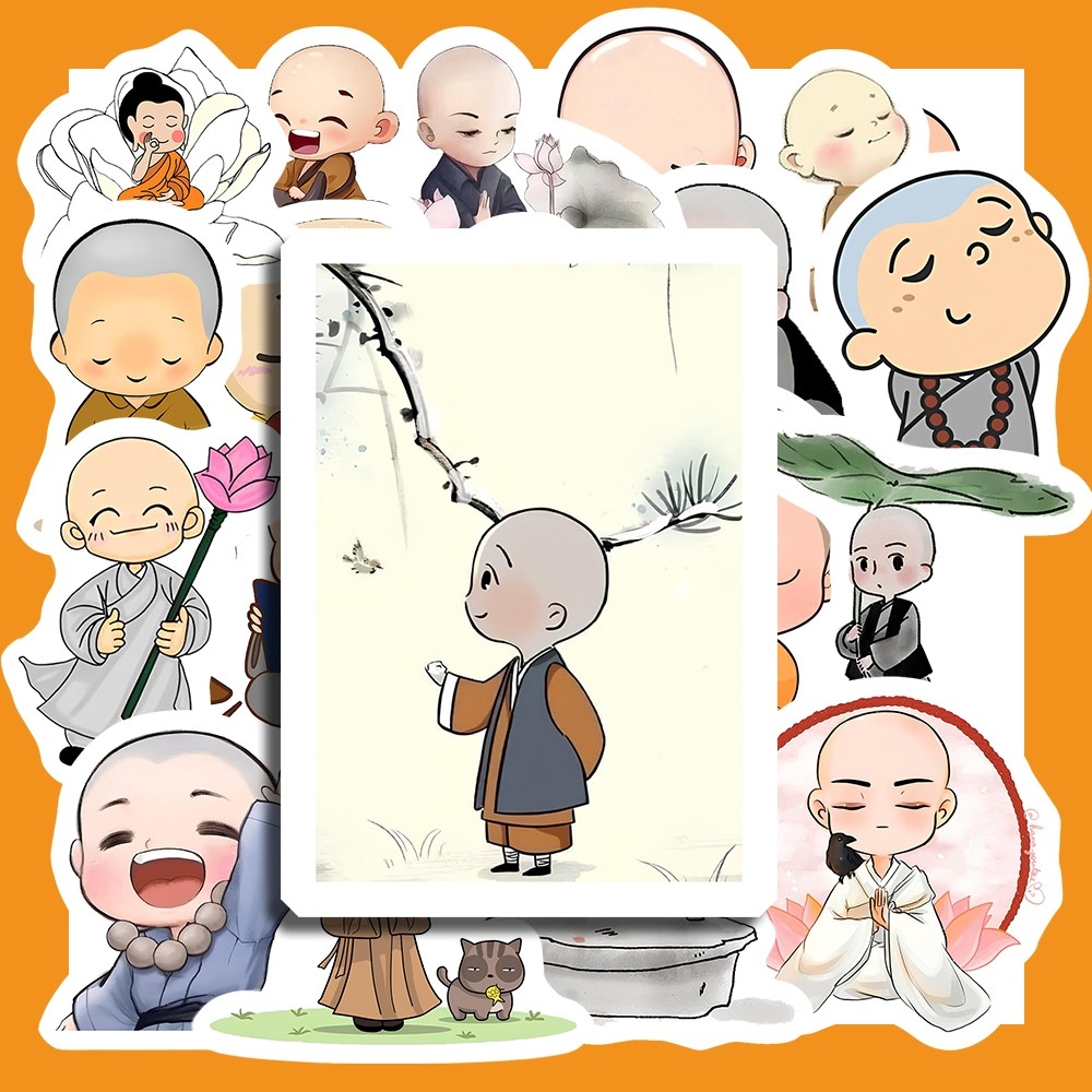 Hộp 25 Miếng Dán Sticker HÌNH CHÚ TIỂU DỄ THƯƠNG - Chống Thấm Nước Trang Trí laptop, vali - NSX Gì Cũng In