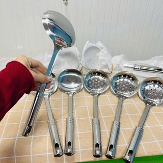 [Bộ Muôi Vá – Xẻng Xào – Xẻng Lật – Muôi Lỗ Inox 304] Bền Đẹp – Không Gỉ – Dễ Vệ Sinh – Trường An VN