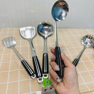 Xẻng lật chiên xào đồ ăn loại lớn - Vá múc thức ăn inox tiện lợi - Sạn, vá ngựa  - Trường An VN